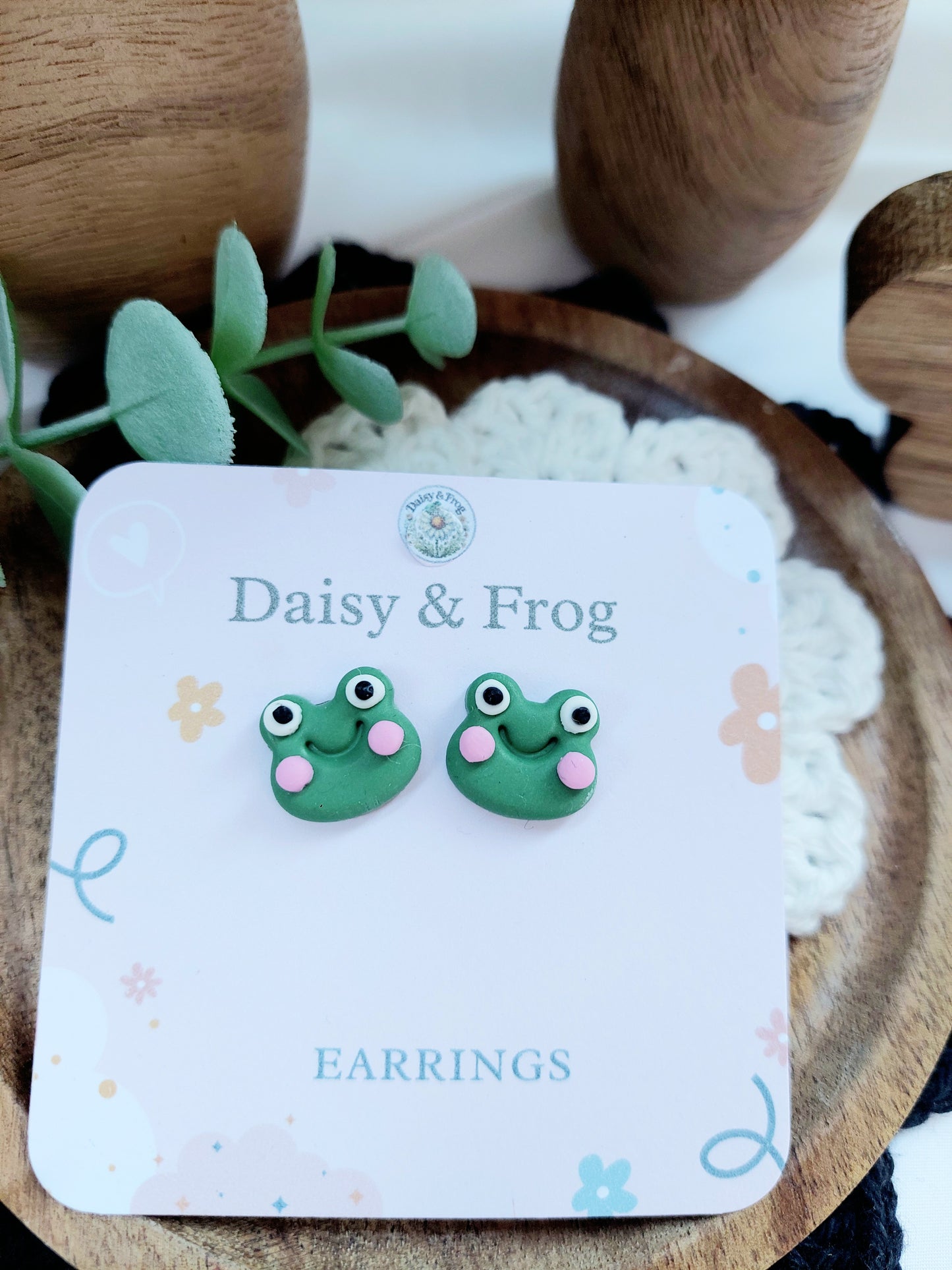 Cute Frog Stud Earrings