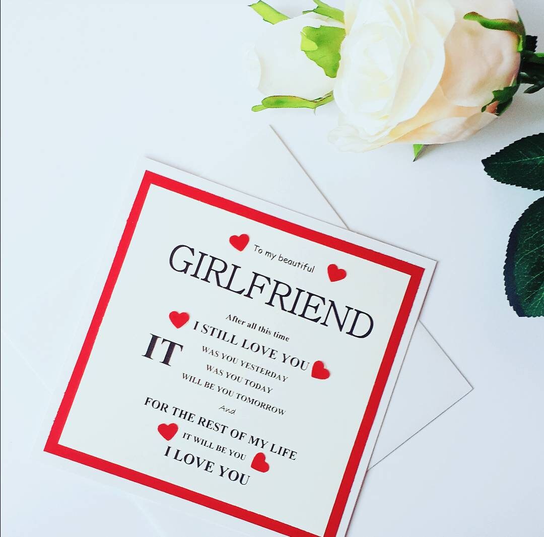 Valentine's Card for Girlfriend, girlfriend love card