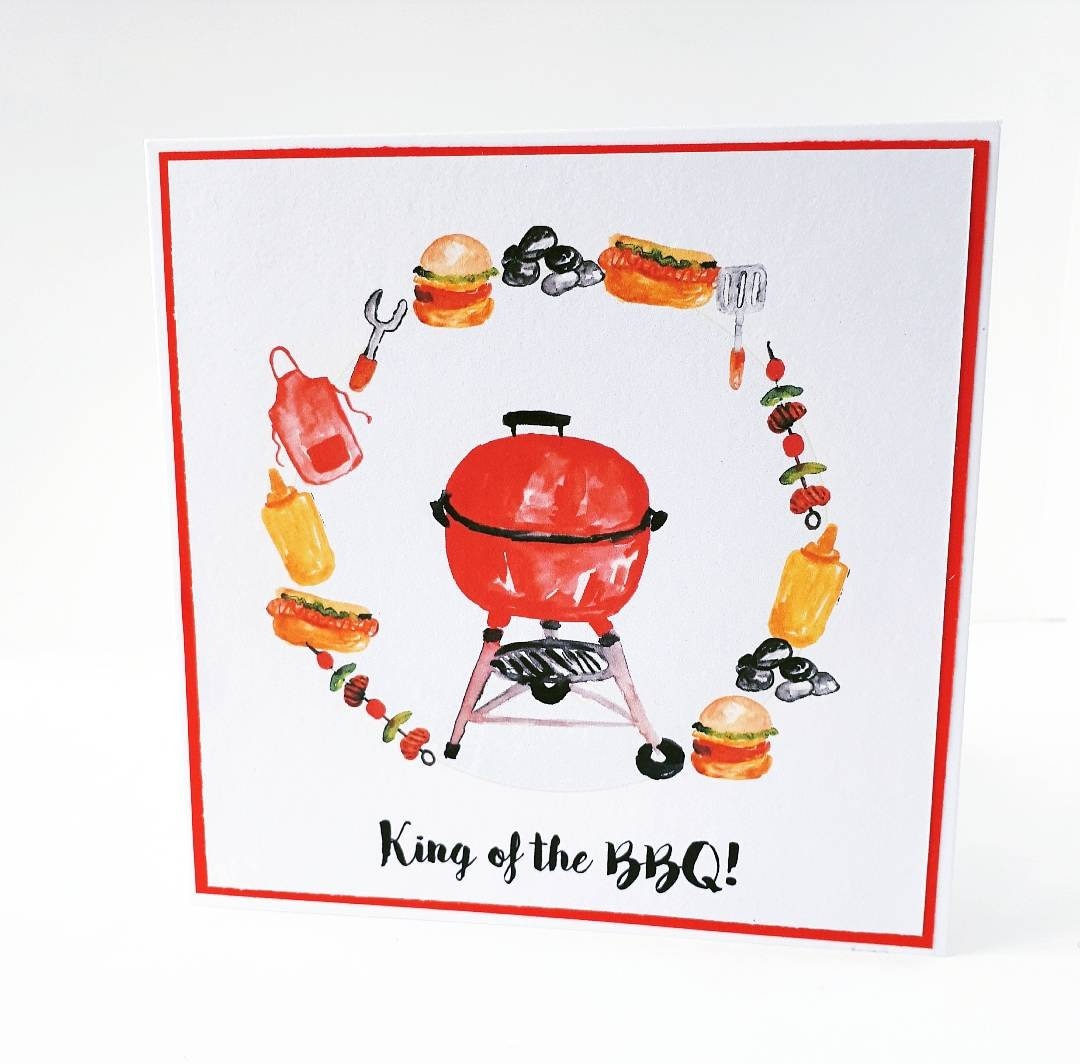 King of the BBQ card, Bbq Dad card, bbq Father's day card
