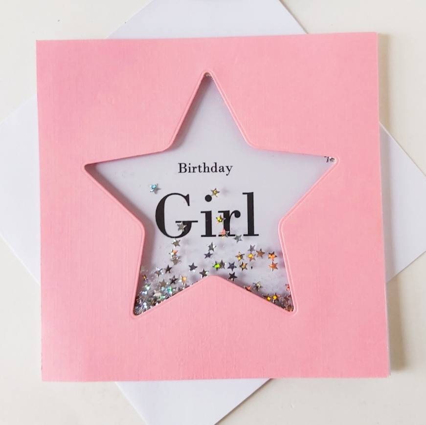 Personalised girl's birthday card