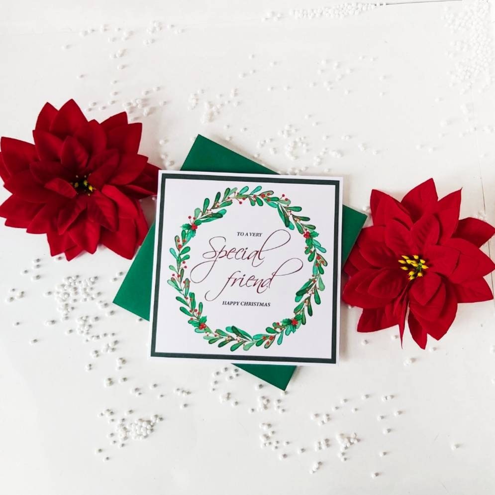 Christmas card for special friend