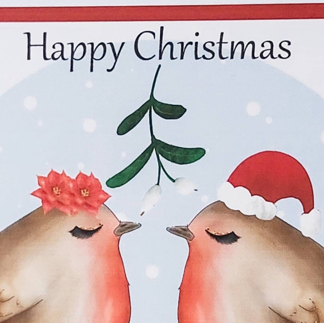 To my beautiful wife Robin Christmas card, Christmas card for wife - fiancee - girlfriend