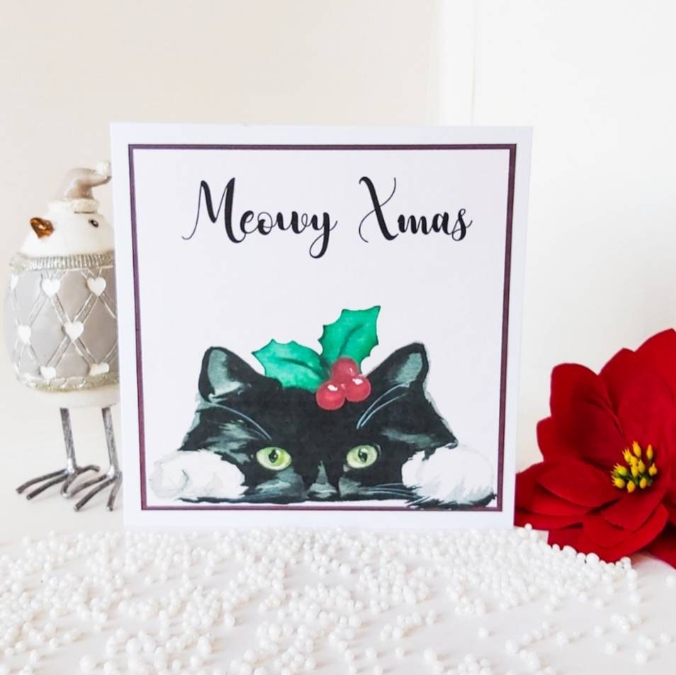 Cat Christmas card