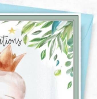 New baby boy card, it's a boy card, personalised baby card