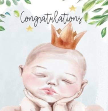 New baby boy card, it's a boy card, personalised baby card