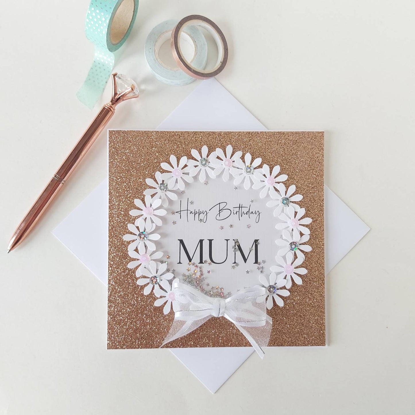 Luxury Mum birthday card, special card for mum