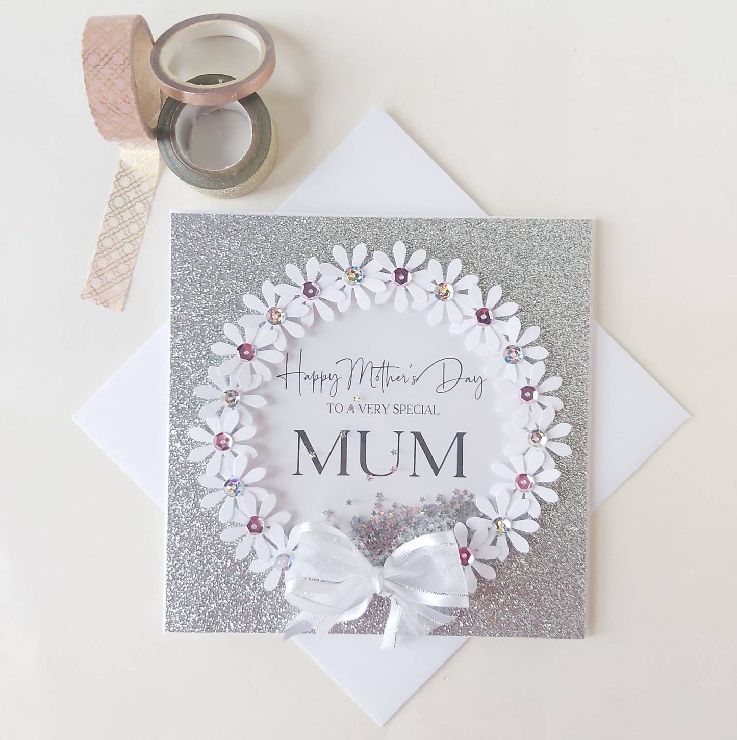 Luxury Mum mother's day card, special mother's day card for mum