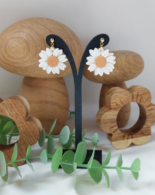 Large Daisy Drop Earrings
