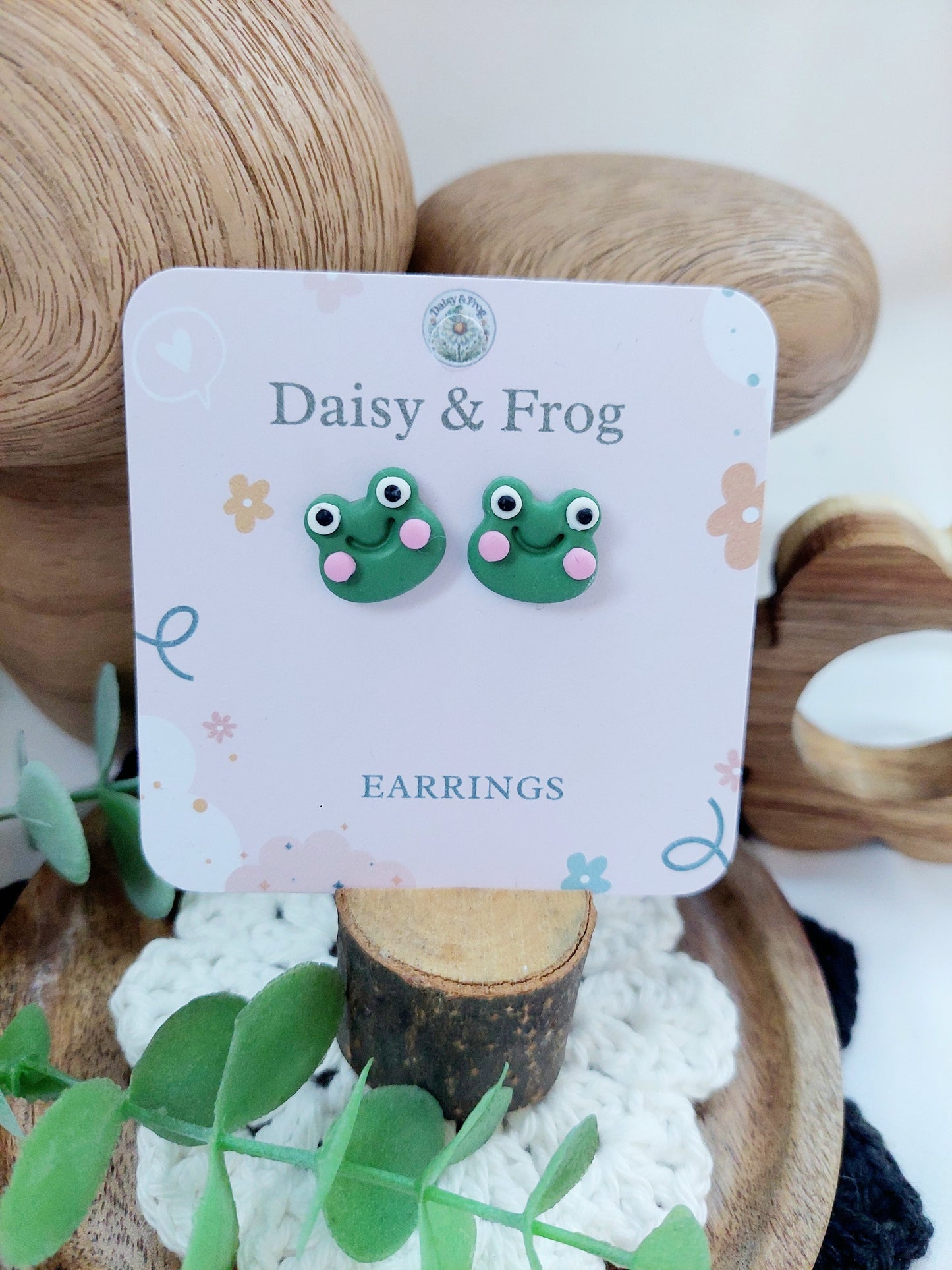 Cute Frog Stud Earrings