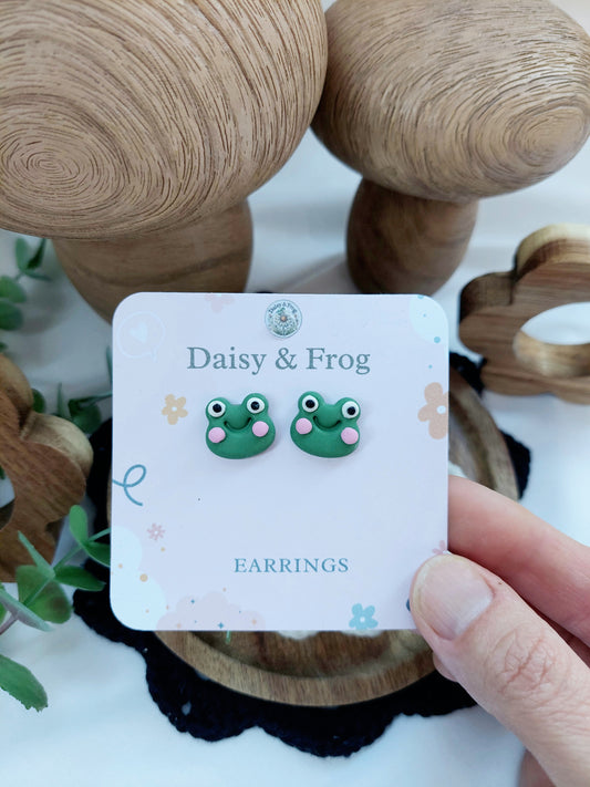 Cute Frog Stud Earrings