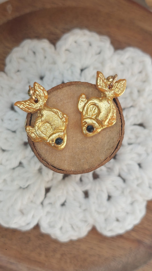 Goldfish dangle earrings