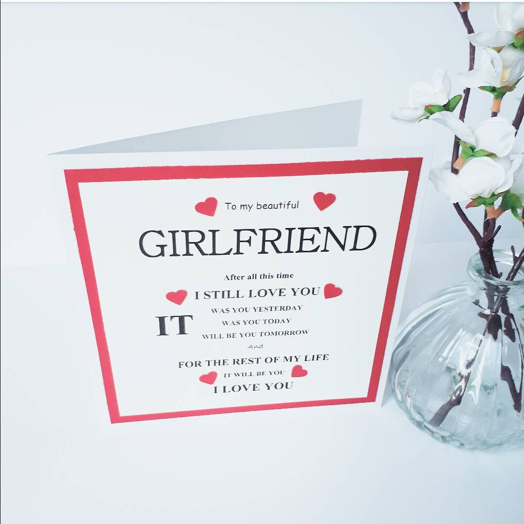Valentine's Card for Girlfriend, girlfriend love card