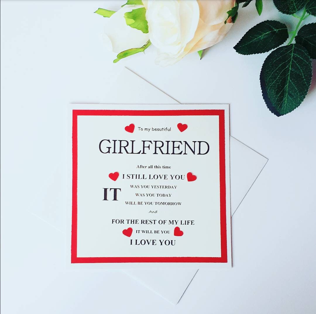 Valentine's Card for Girlfriend, girlfriend love card