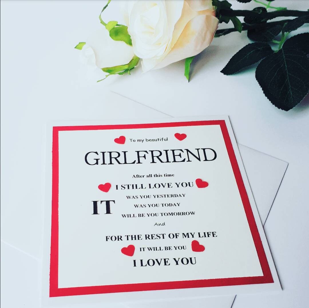 Valentine's Card for Girlfriend, girlfriend love card