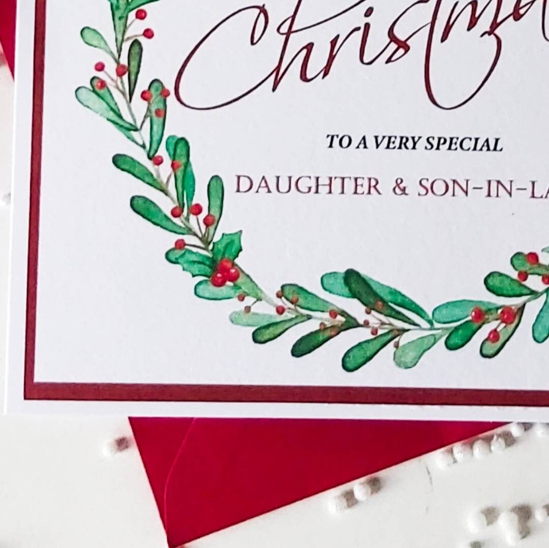 Special daughter and son In Law Christmas Card