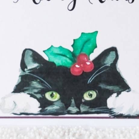 Cat Christmas card