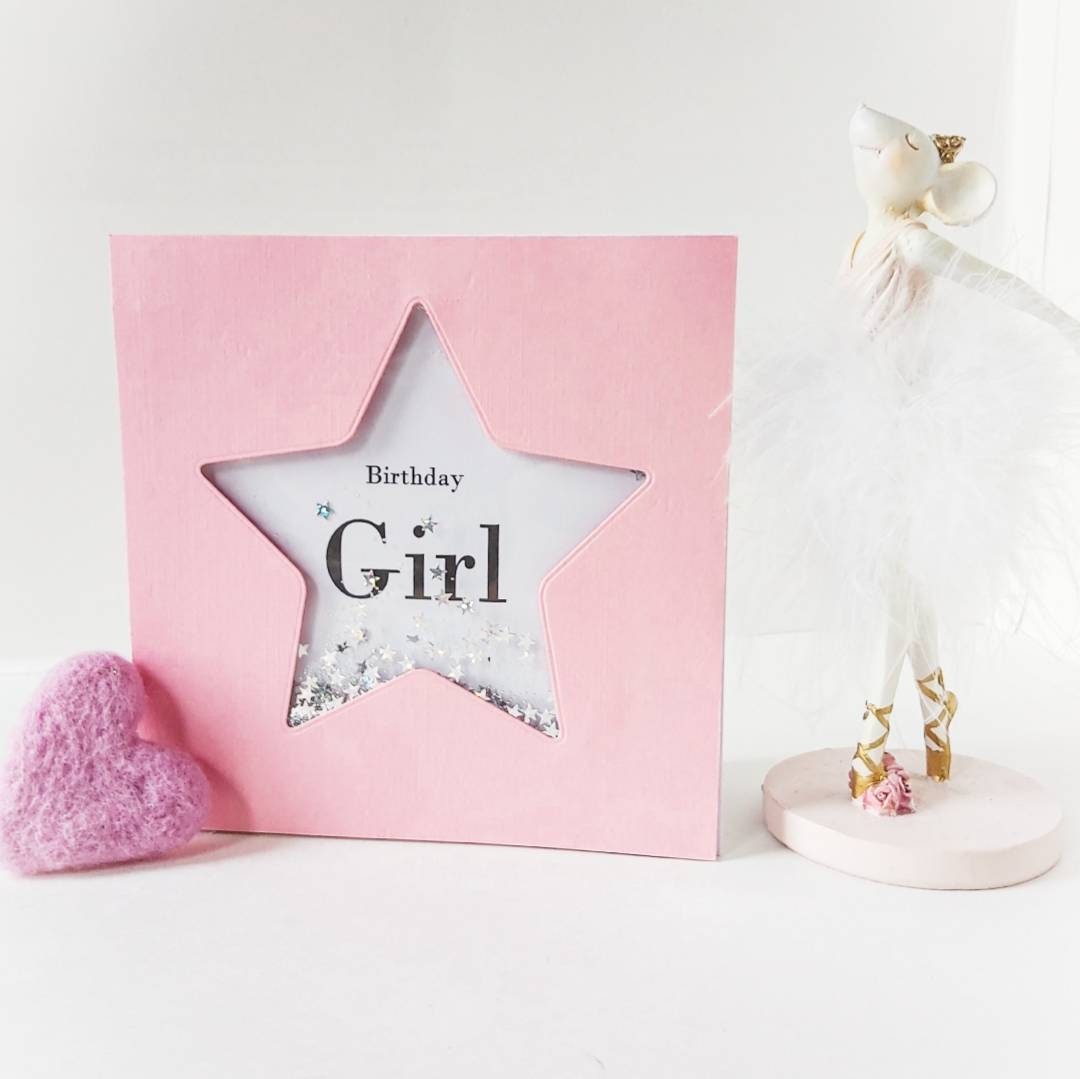 Personalised girl's birthday card