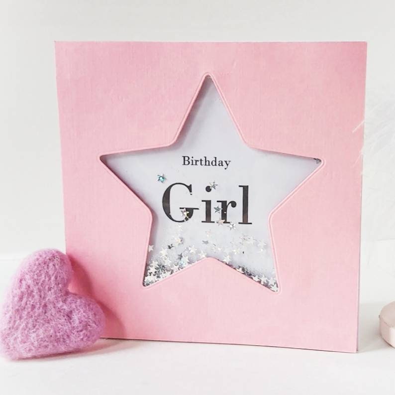 Personalised girl's birthday card