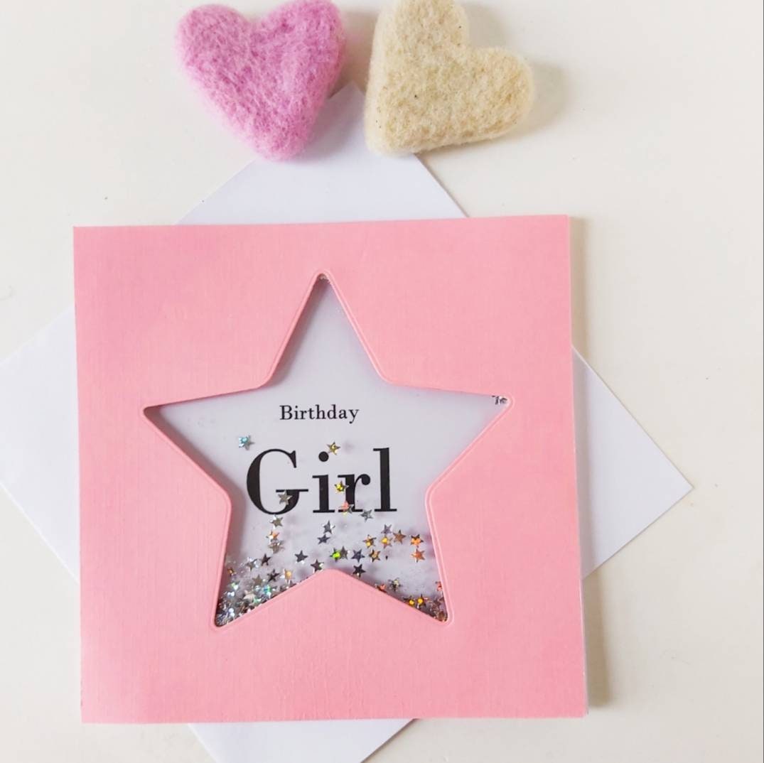 Personalised girl's birthday card