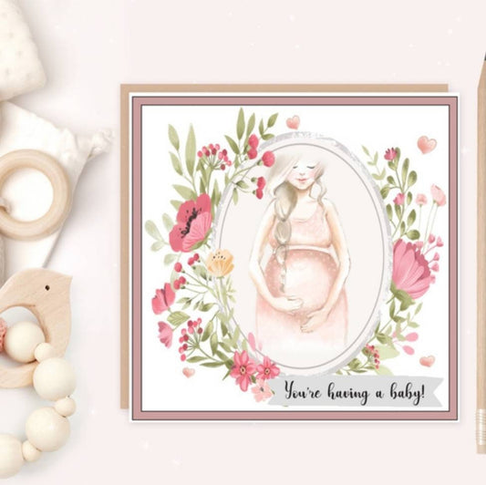 You're having a baby personalised card