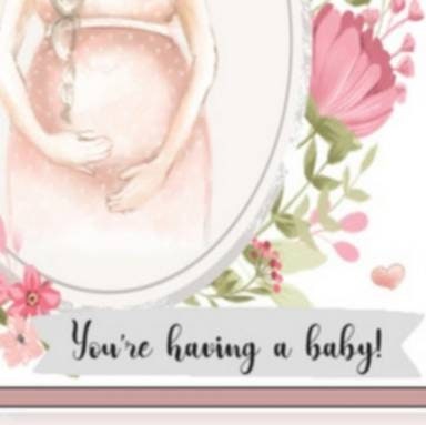You're having a baby personalised card