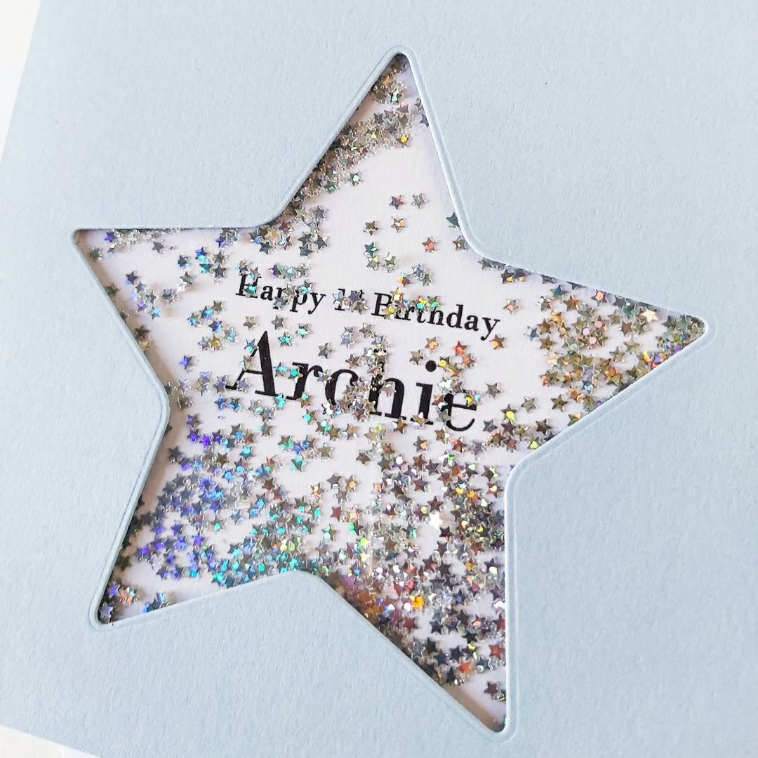 Personalised 1st birthday card, boys birthday card