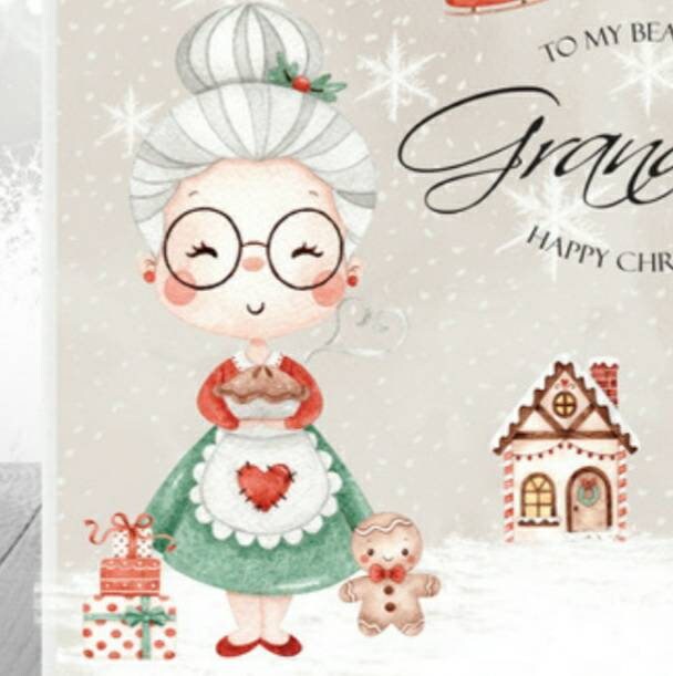 Cute Grandma Christmas card