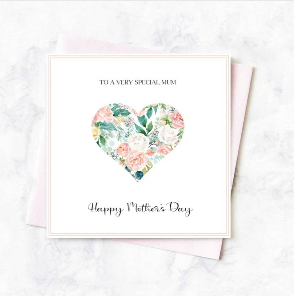 Special mum mother's day card,