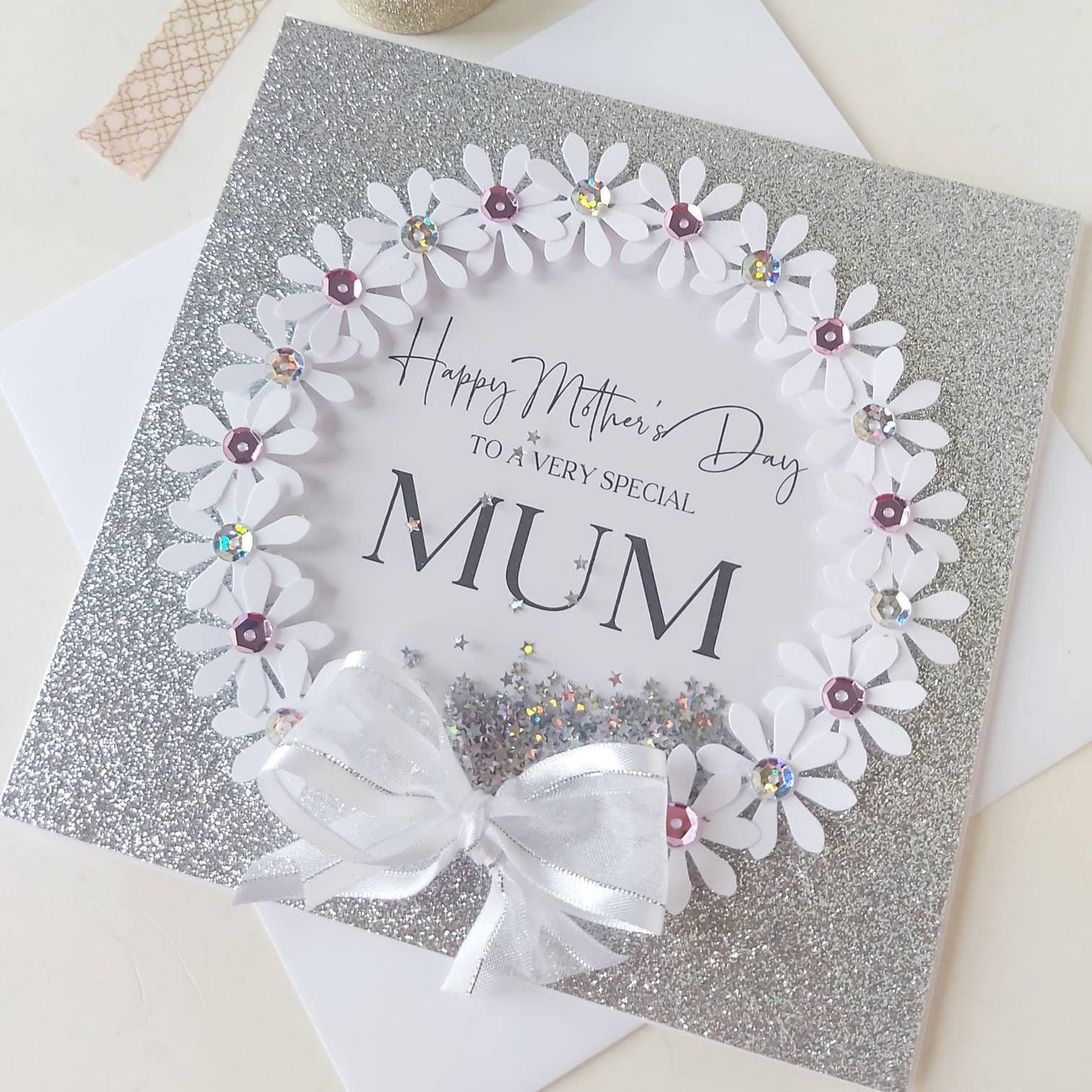 Luxury Mum mother's day card, special mother's day card for mum