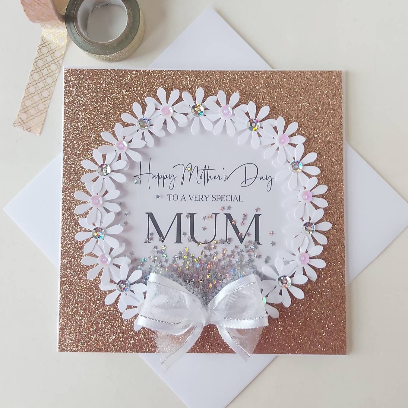 Luxury Mum mother's day card, special mother's day card for mum